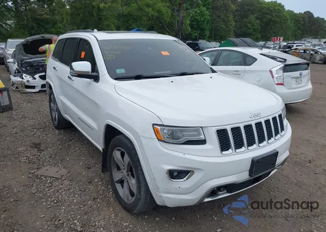 2016 Jeep Grand Cherokee Overland z USA, uszkodzony, nr VIN 1C4RJFCG8GC364594